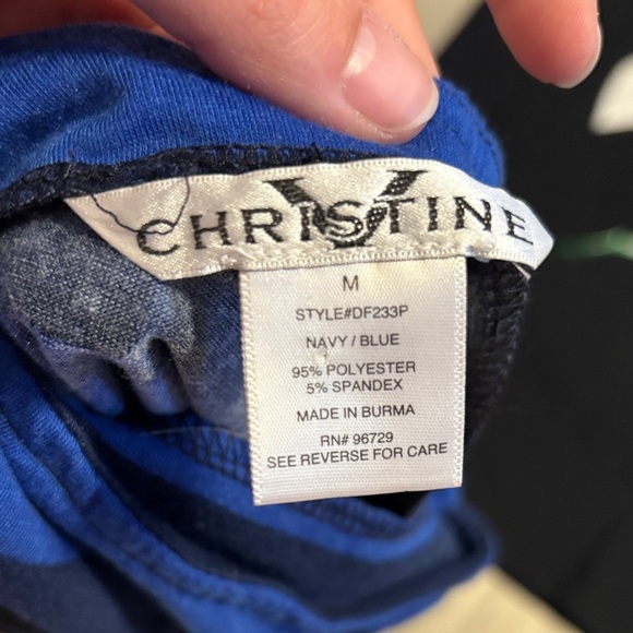 Christine Navy and Blue Dress - Picture 2 of 4